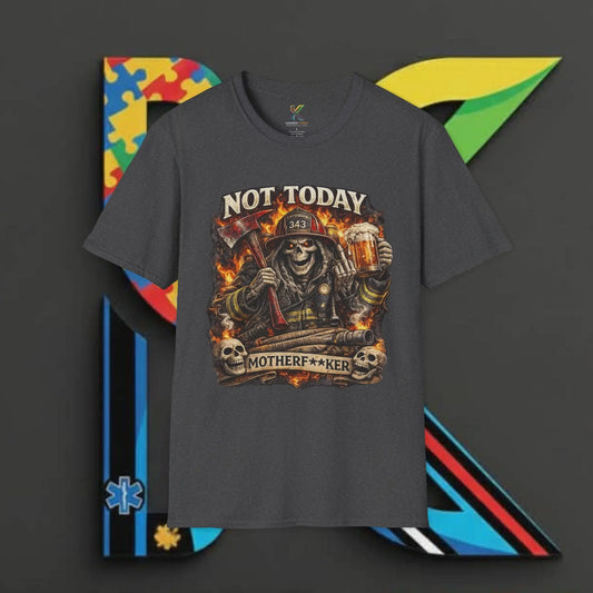 Not Today Motherf**ker Skull Tee