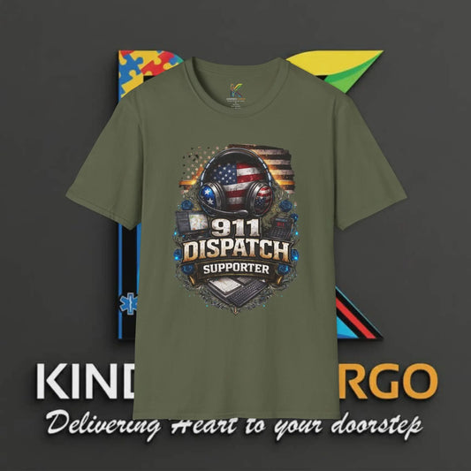 911 Dispatch Supporter T-Shirt Printify