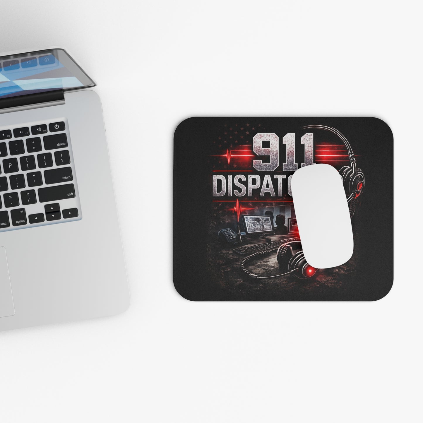 911 Dispatcher Mouse Pad - Emergency Call Center Design