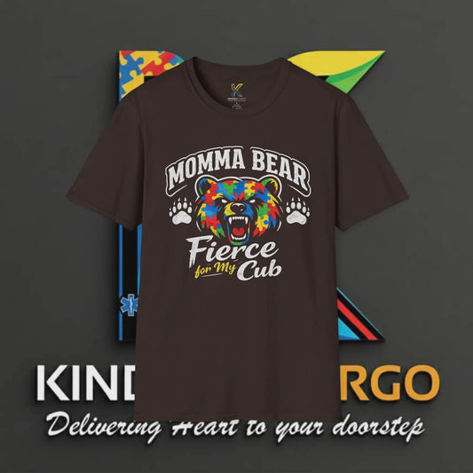 Momma Bear Fierce For My Cub T-Shirt Printify