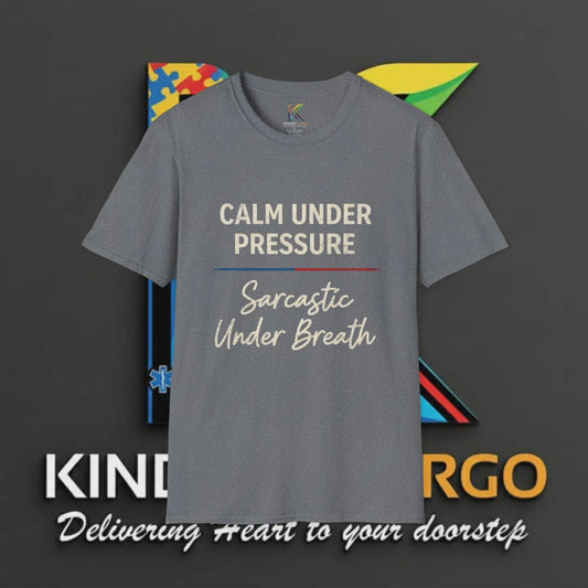 Calm Under Pressure T-Shirt — "Sarcastic Under Breath" Funny Quote Tee Printify