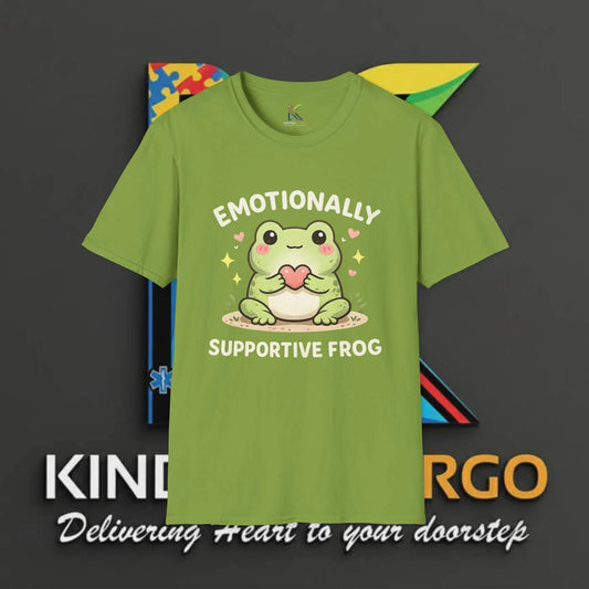 Emotionally Supportive Frog T-Shirt — Cute Cute Comfort Tee Printify