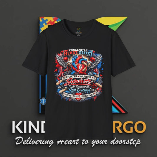 Congenital Heart Defect Survivor T-Shirt – Fighter Warrior Still Beating Awareness Tee Printify