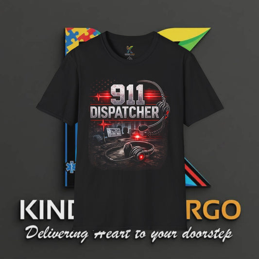 911 Dispatcher T-Shirt - "You're Not Alone, Stay On The Line With Me" Tribute Tee
