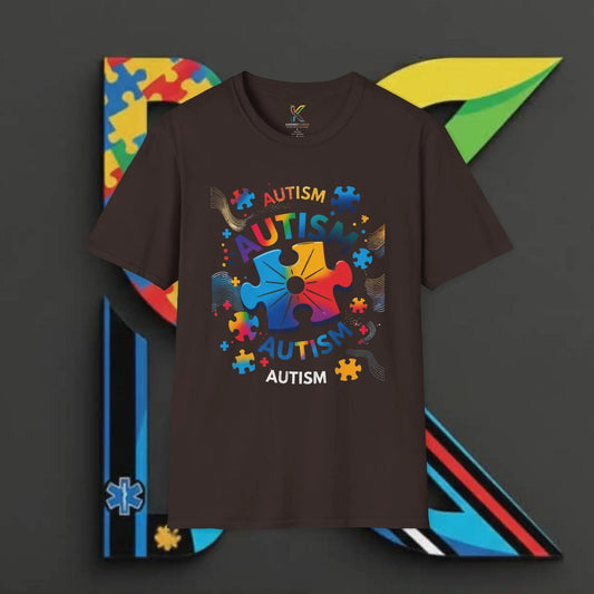 Autism Puzzle Heart T-Shirt — Colorful Autism Awareness Tee